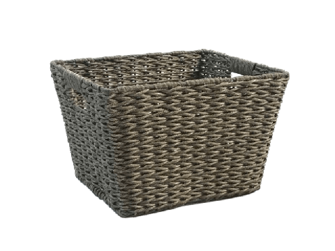 Ultimate PE Resin Rectangular Fishbone-Weaving Basket